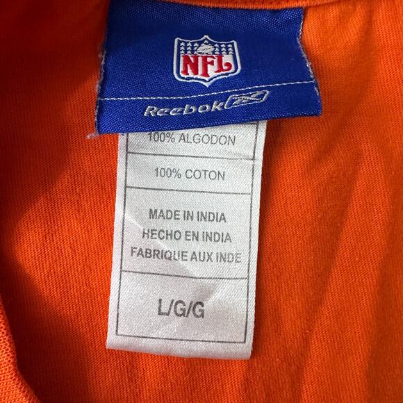 Vintage Reebok NFL Miami Dolphins Football Shirt Men’s Large Orange Pullover - Picture 5 of 8